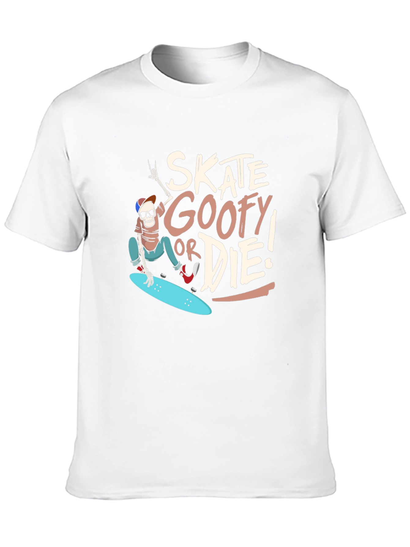 Skate Goofy or Die Black Graphic Tee