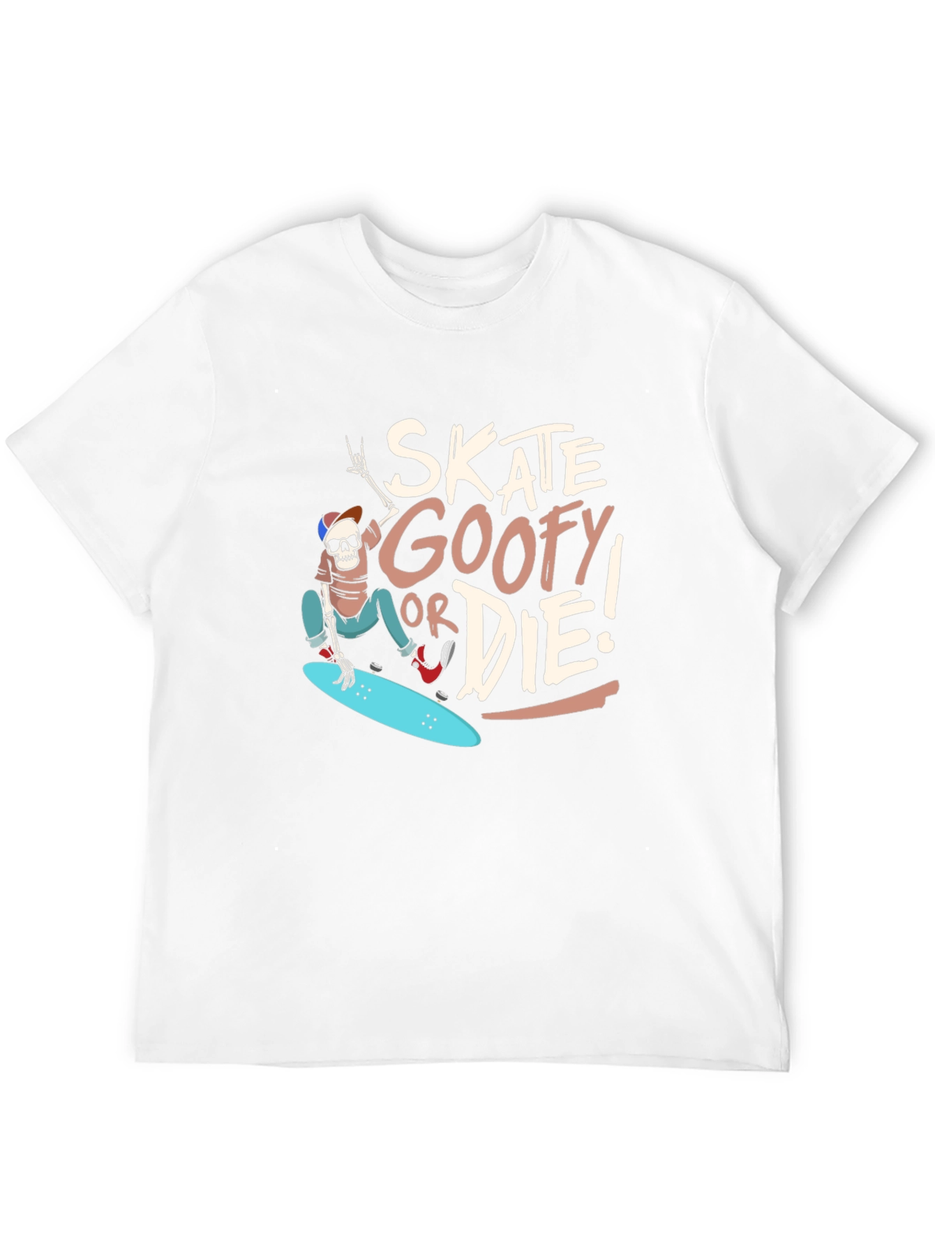 Skate Goofy or Die Black Graphic Tee