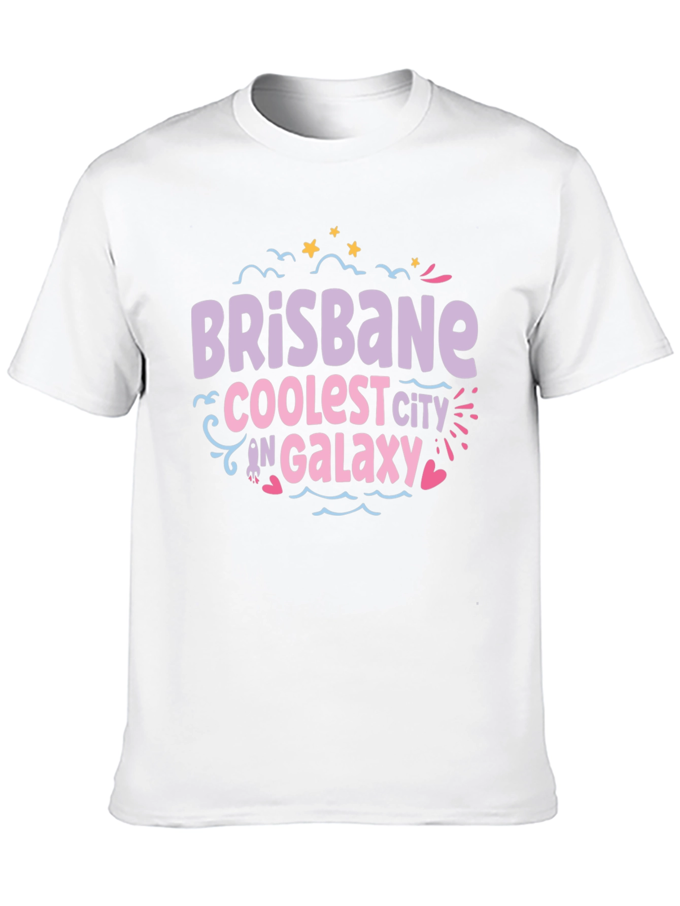 Brisbane Coolest City in Galaxy T-Shirt