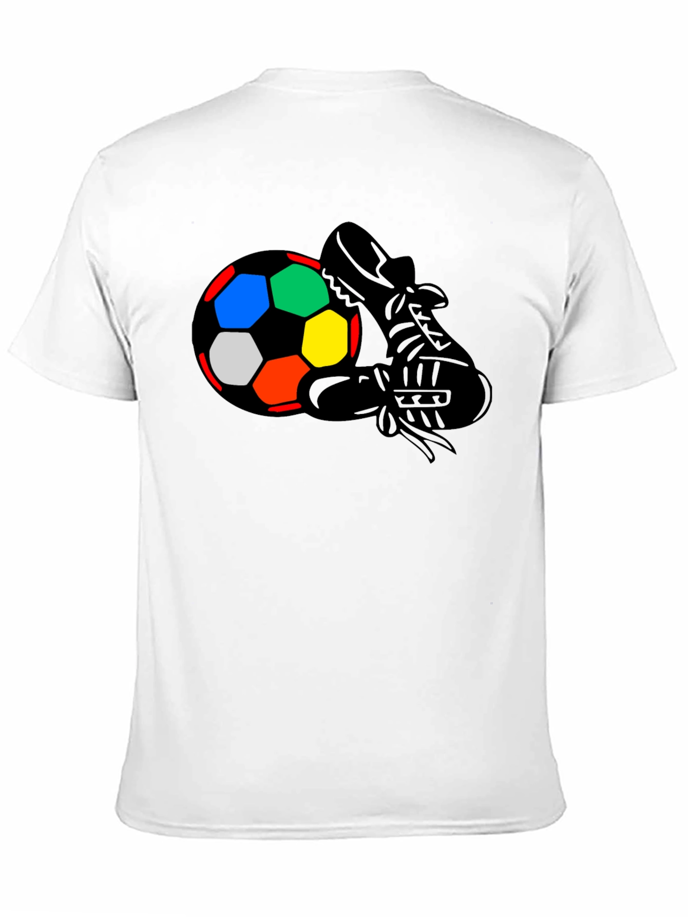 Soccer Ball & Cleat Graphic T-Shirt - Black
