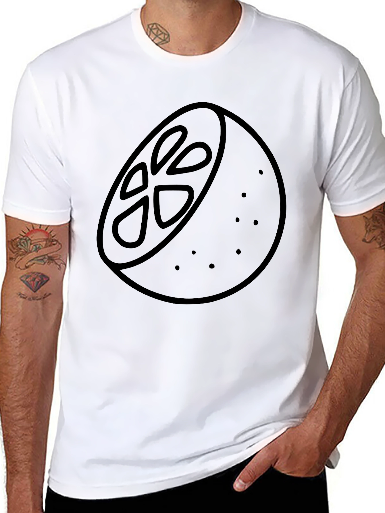 Citrus Graphic Tee - Black Unisex T-Shirt
