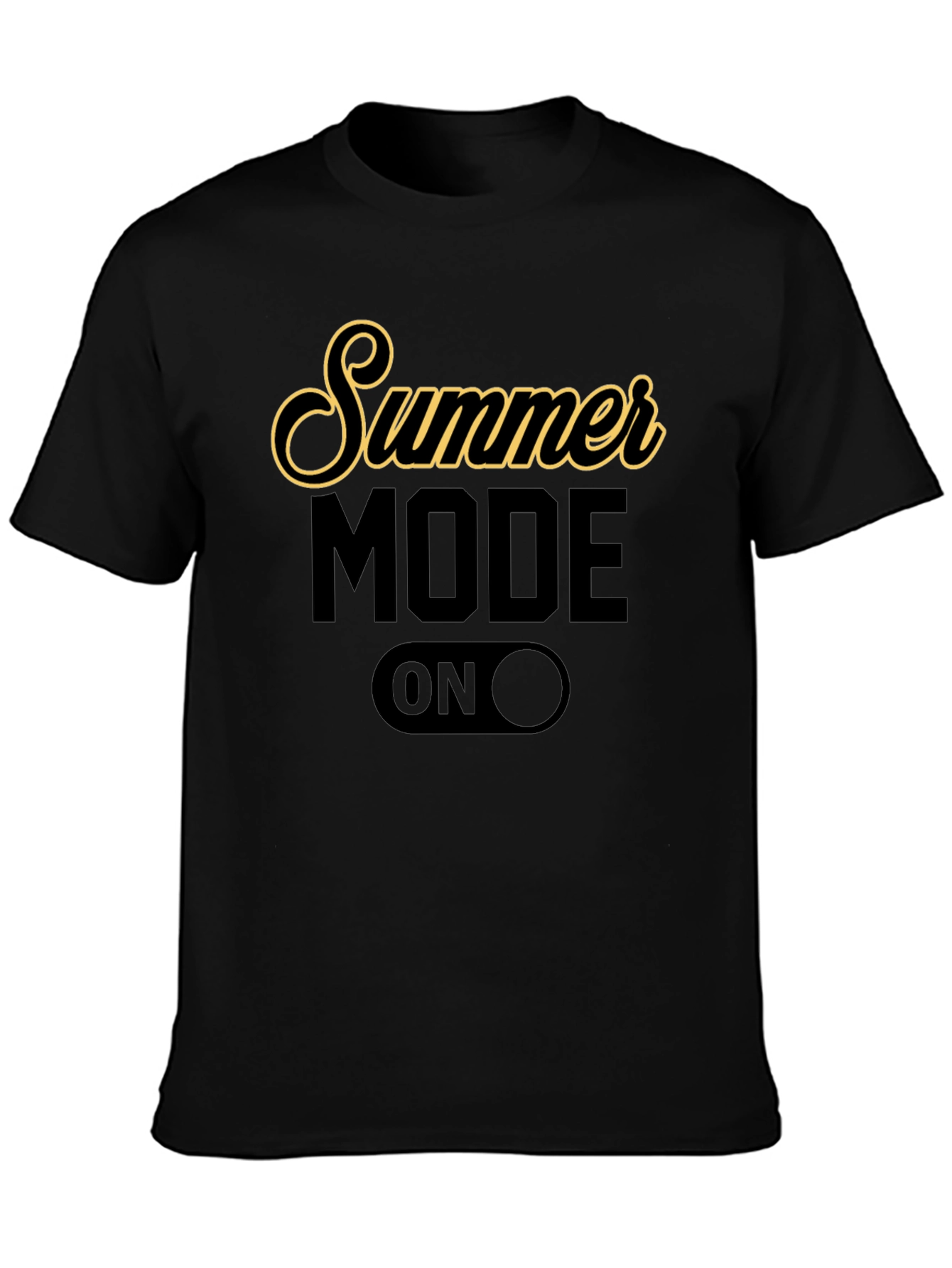 Summer Mode On Graphic T-Shirt - Black