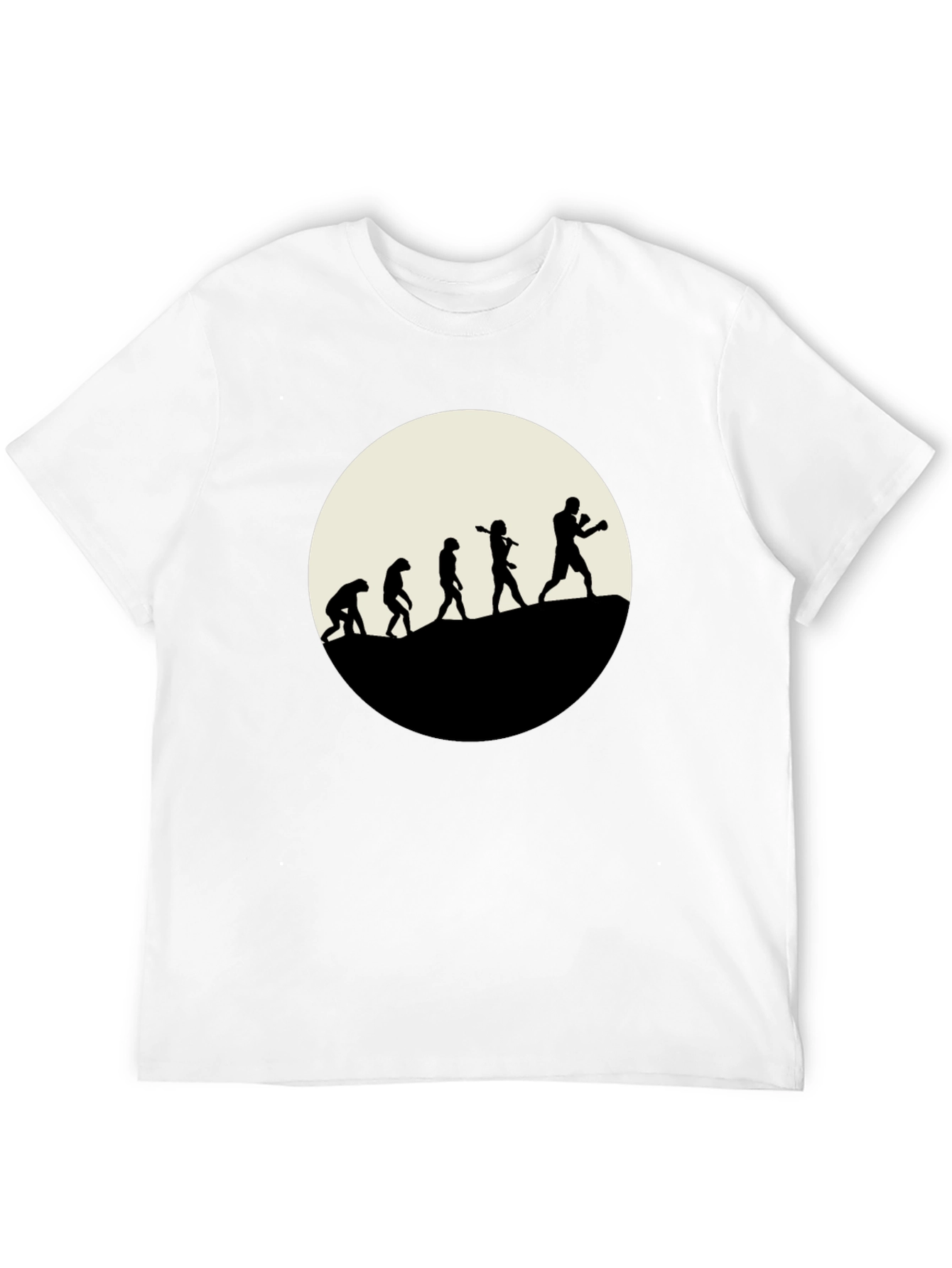 Boxing Evolution T-Shirt - Black Graphic Tee