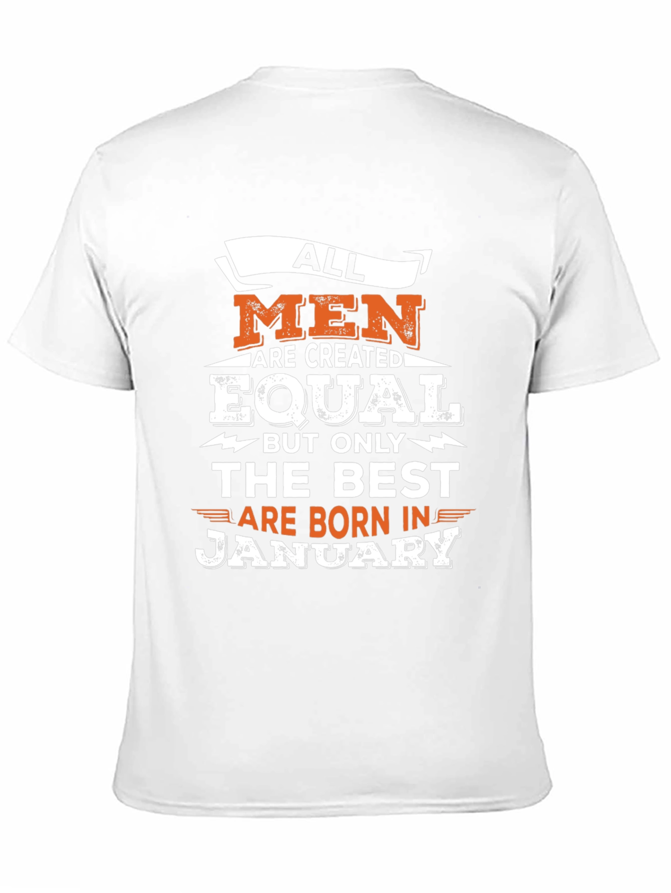 Best Men Born in January Black Graphic T-Shirt