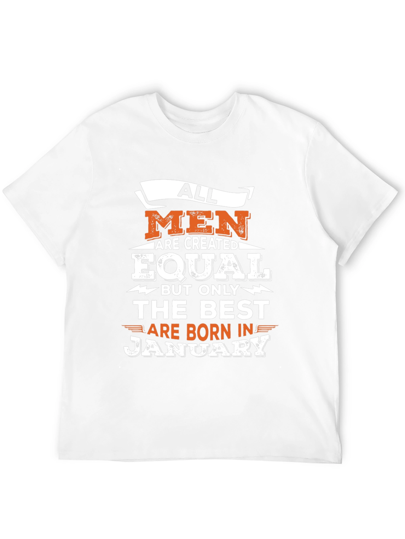 Best Men Born in January Black Graphic T-Shirt