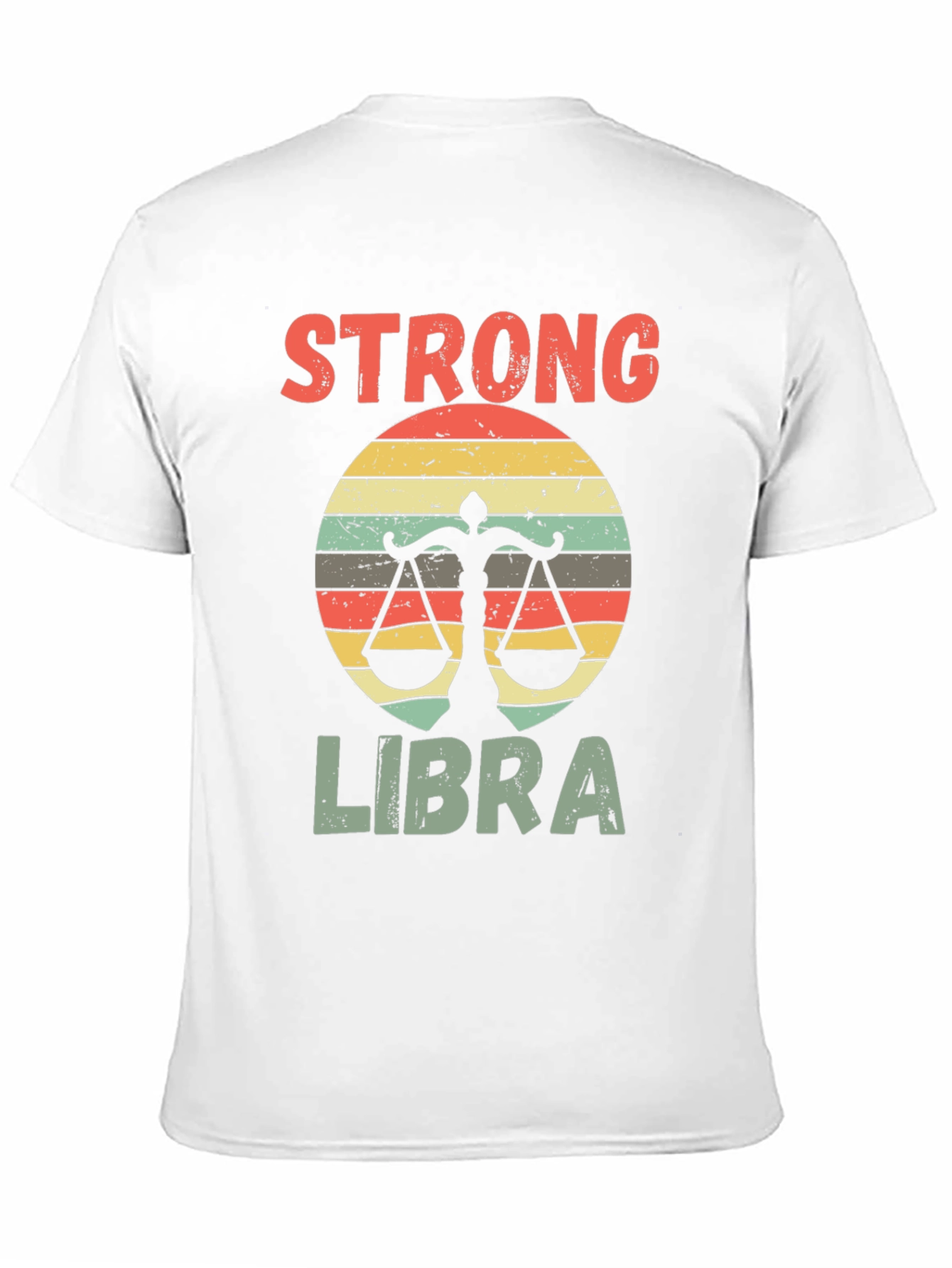 Strong Libra Graphic Tee - Zodiac Sign Shirt