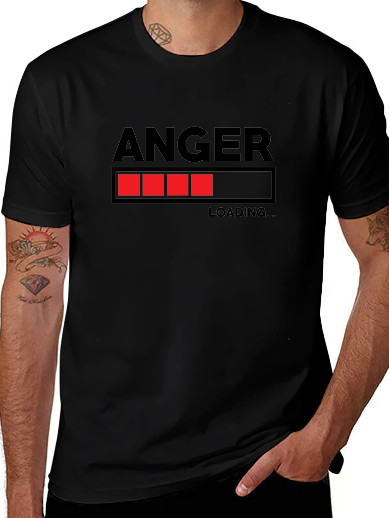 Anger Loading T-Shirt - Funny Graphic Tee