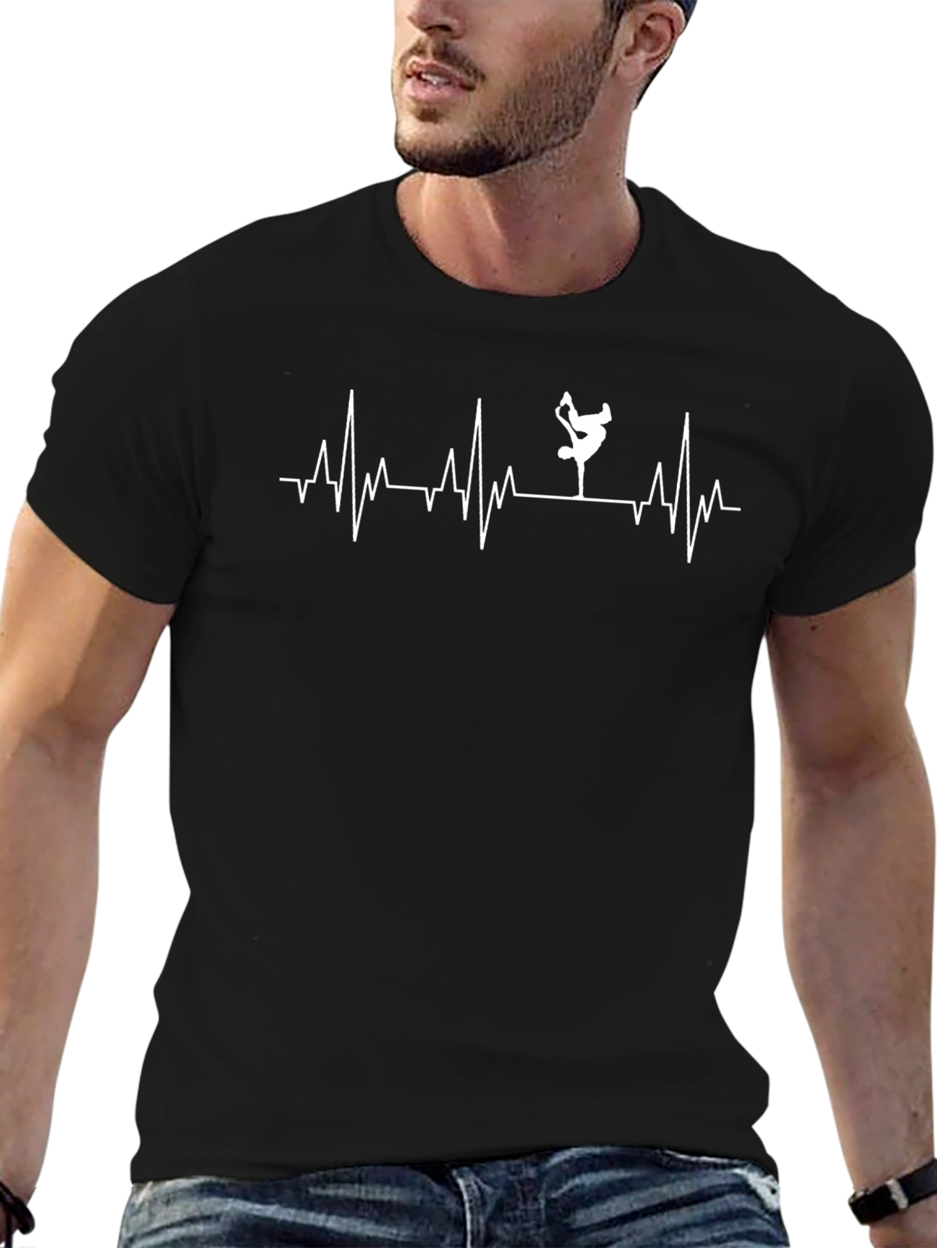 Breakdance Heartbeat T-Shirt - Cool Dancer Tee