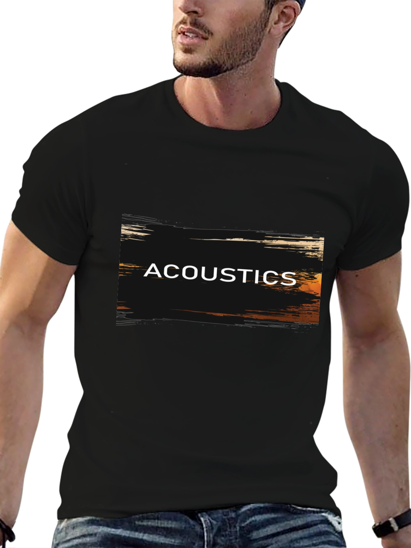 Acoustics Graphic Tee - Grunge Style