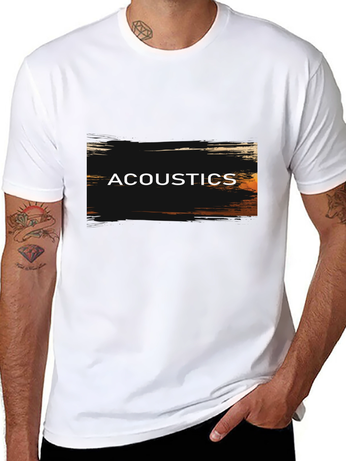 Acoustics Graphic Tee - Grunge Style