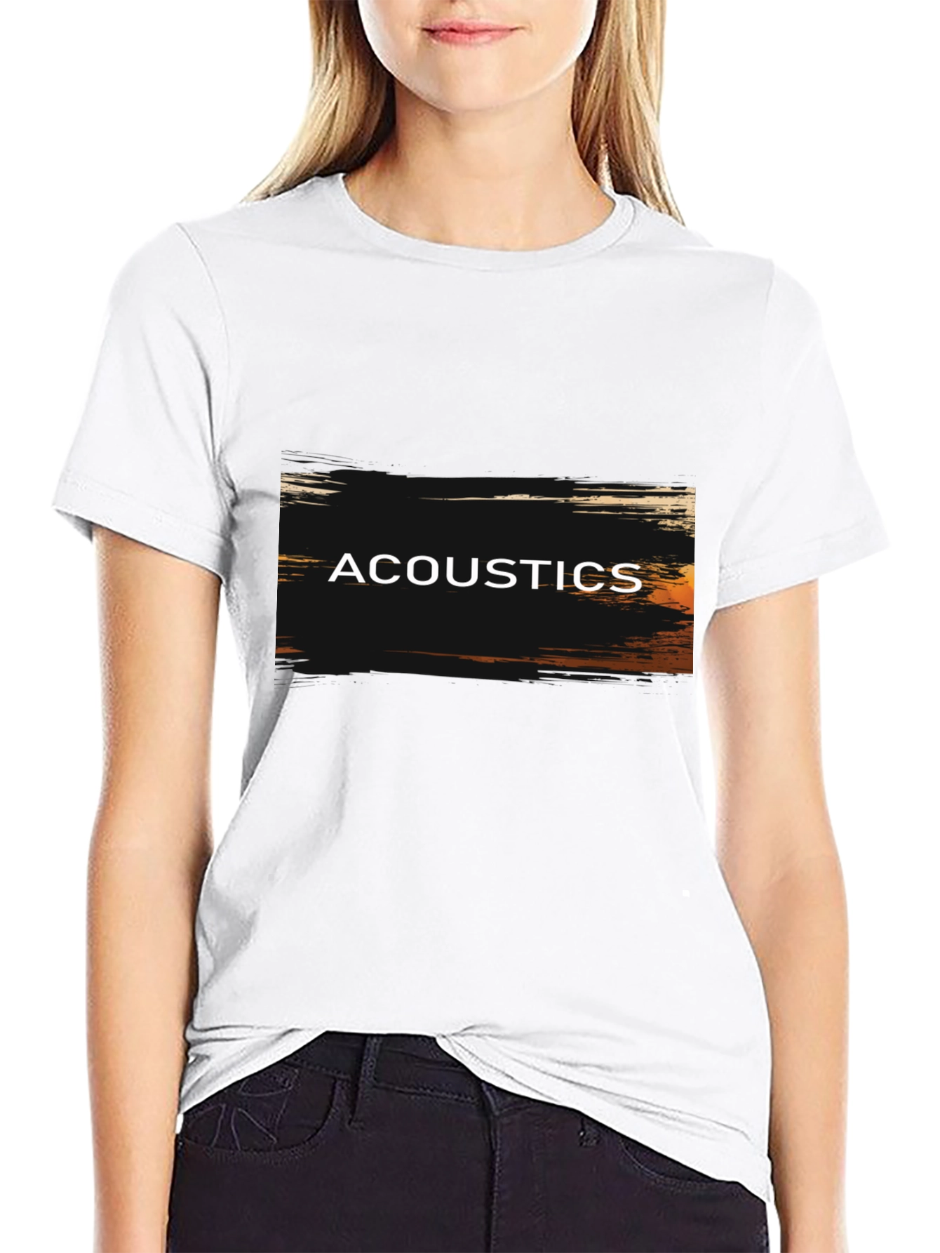 Acoustics Graphic Tee - Grunge Style