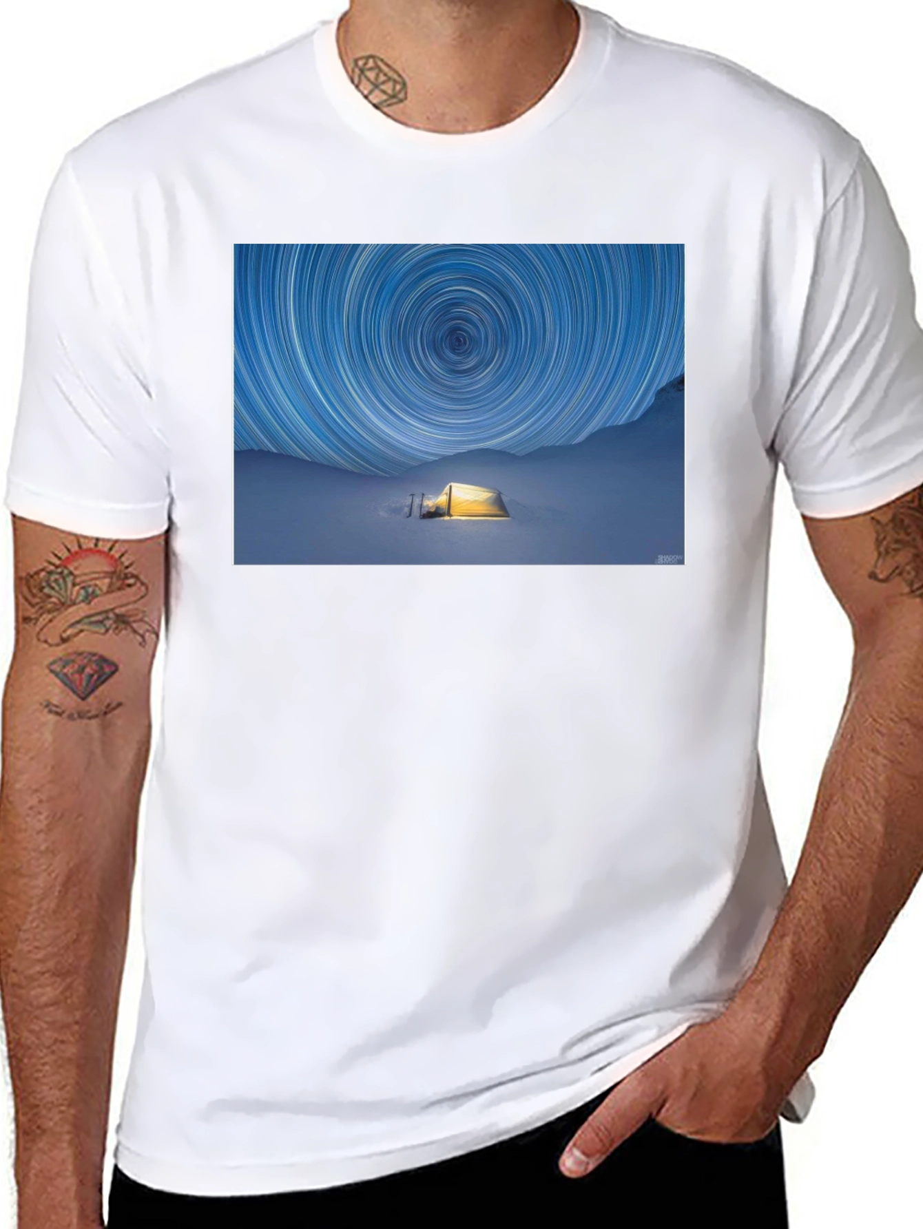 Star Trails Camping Trip Graphic Tee