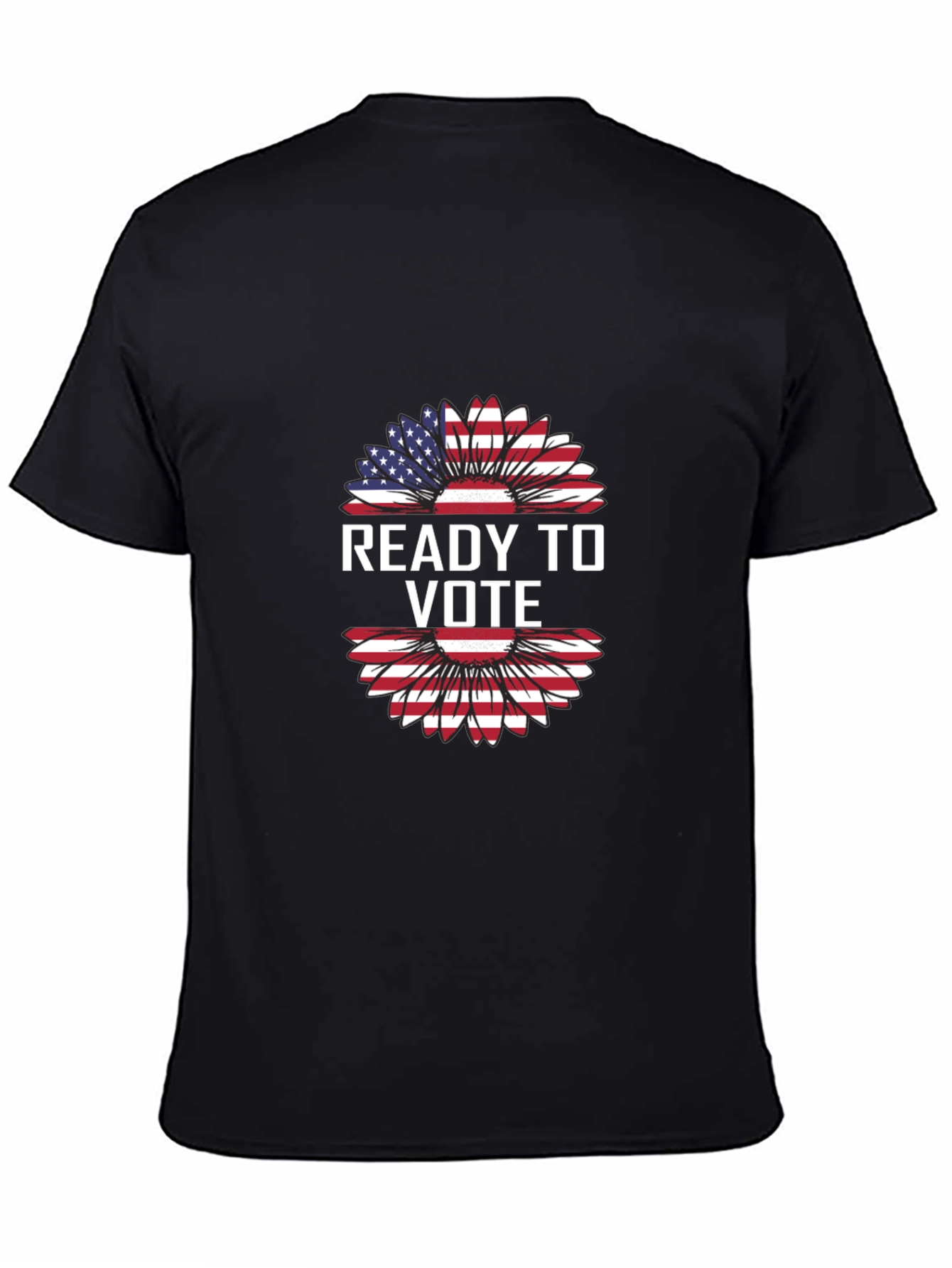 Ready to Vote American Flag Sunflower T-Shirt