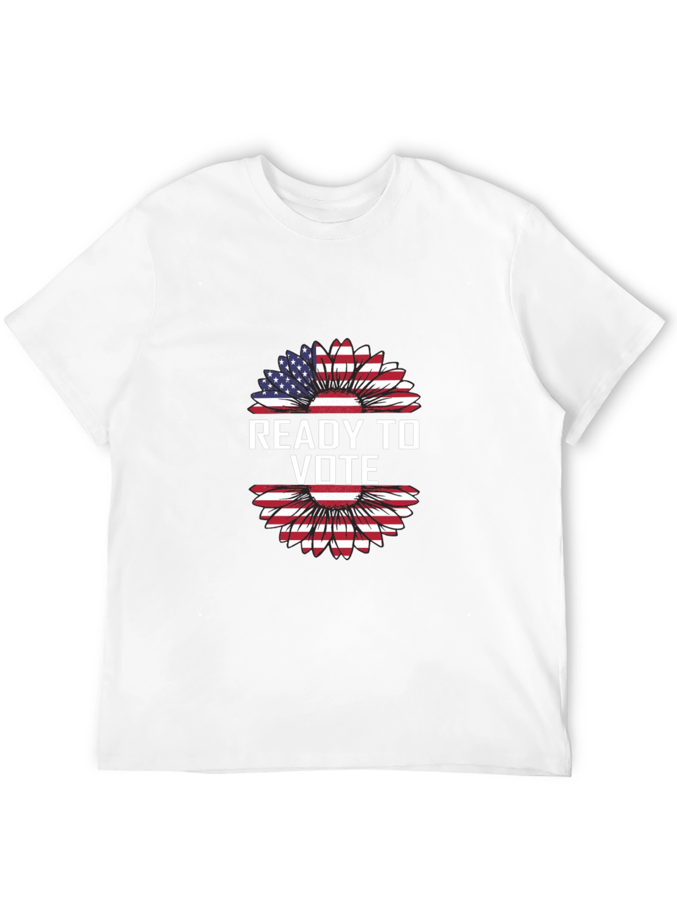 Ready to Vote American Flag Sunflower T-Shirt