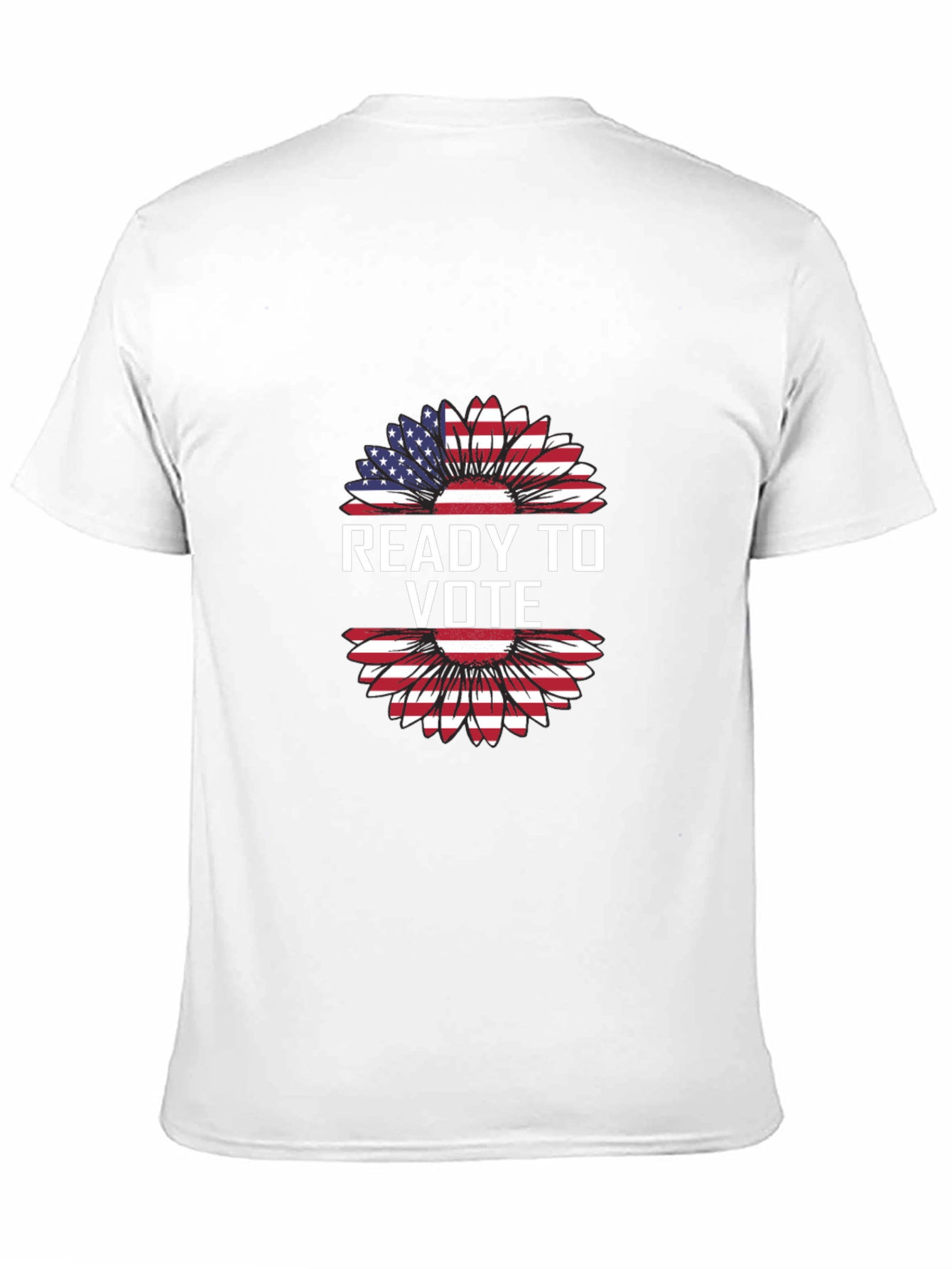 Ready to Vote American Flag Sunflower T-Shirt