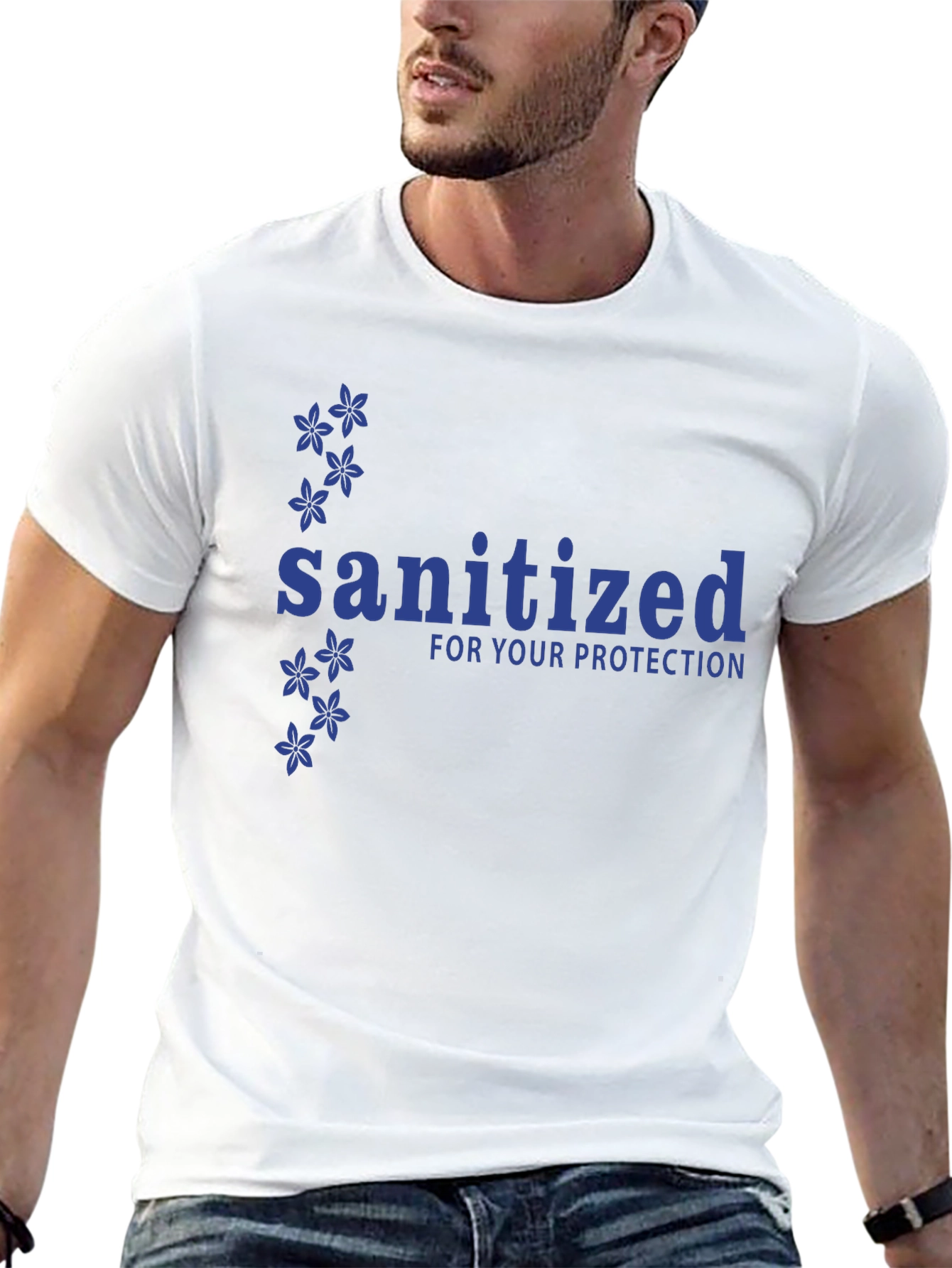 Sanitized For Your Protection Black T-Shirt