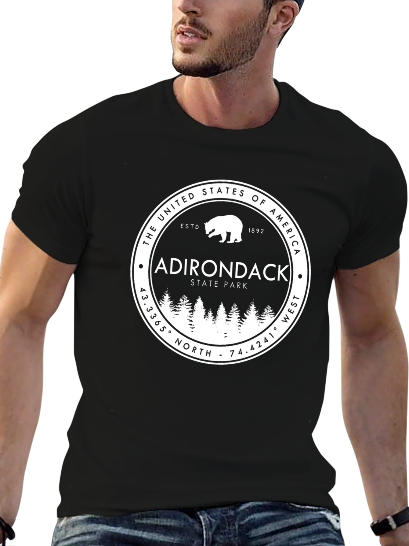 Adirondack State Park Bear Graphic Tee