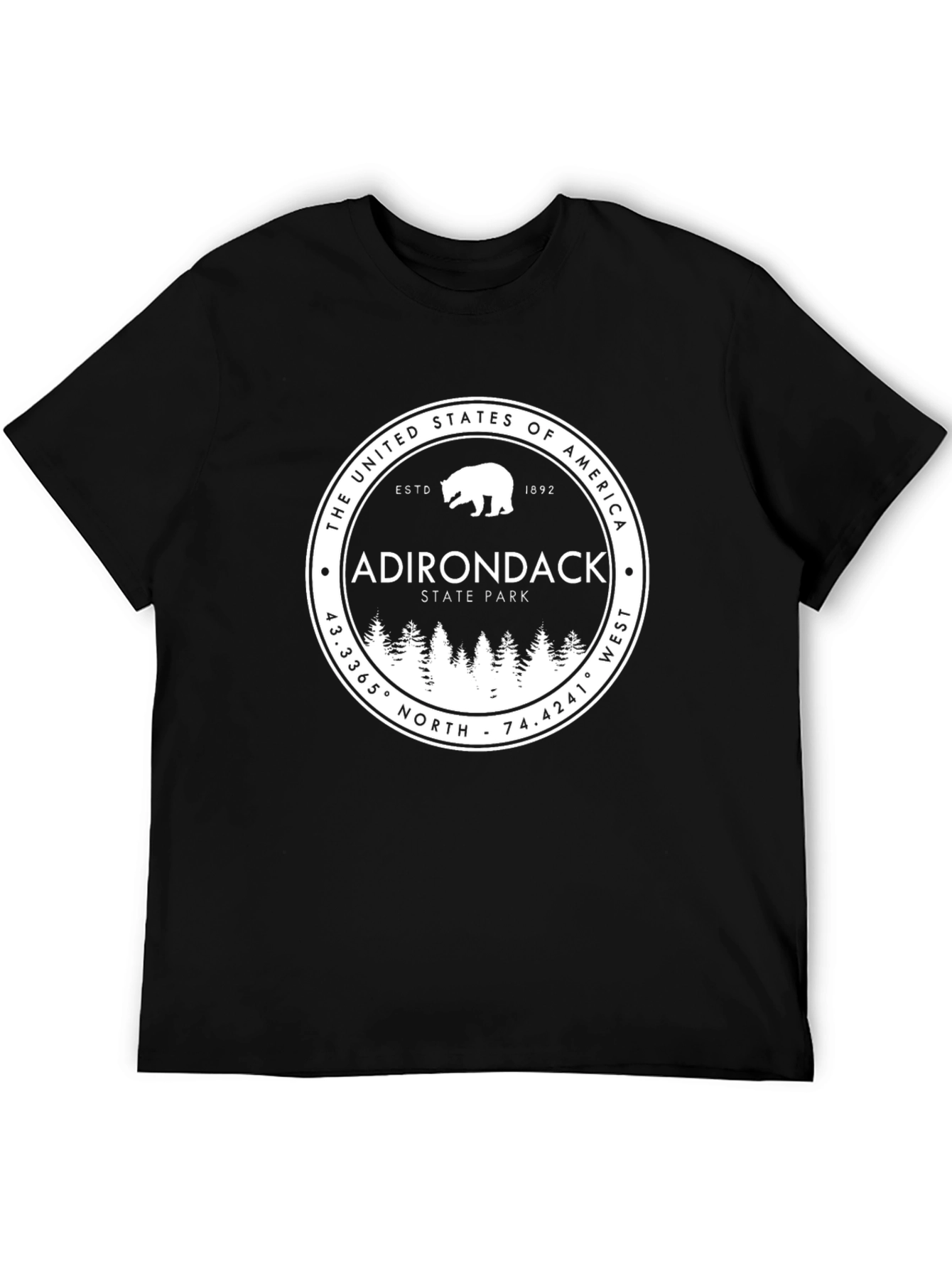 Adirondack State Park Bear Graphic Tee