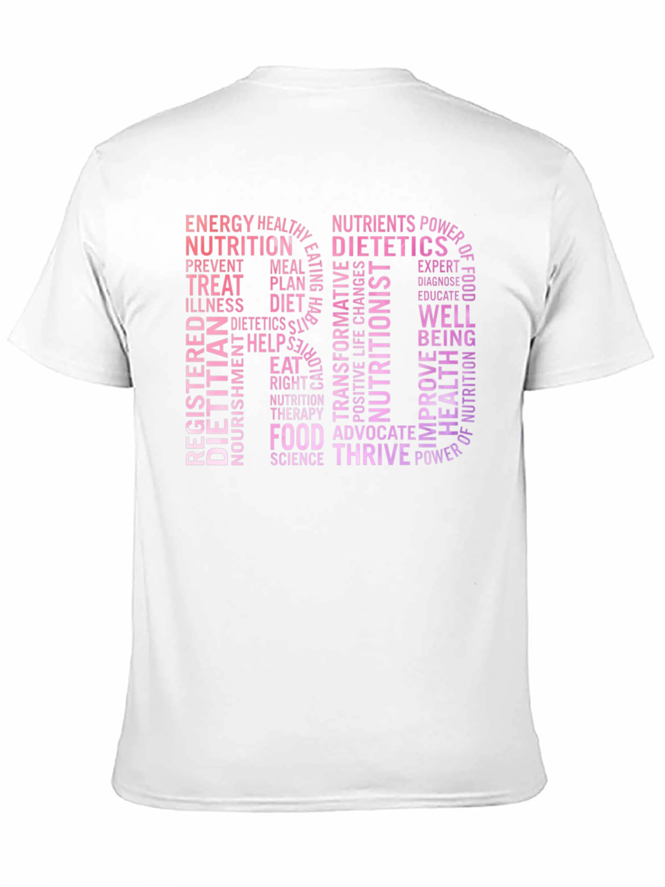 RD Registered Dietitian Word Art T-Shirt