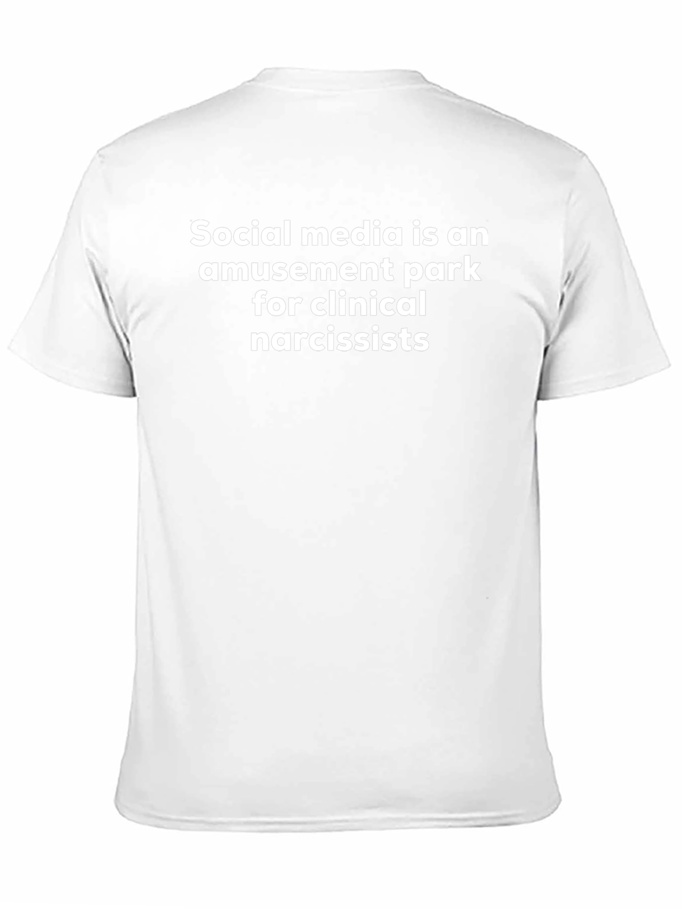 Social Media Narcissist Black T-Shirt