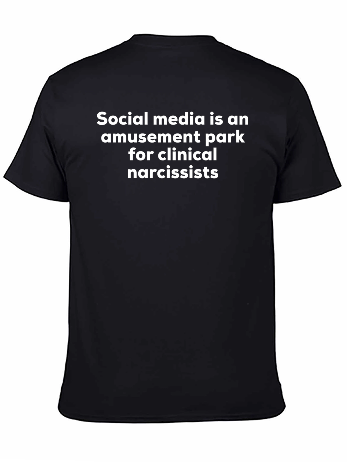 Social Media Narcissist Black T-Shirt