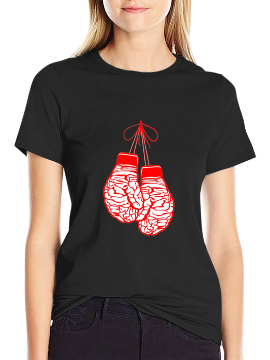 Brain Boxing Gloves Graphic Tee