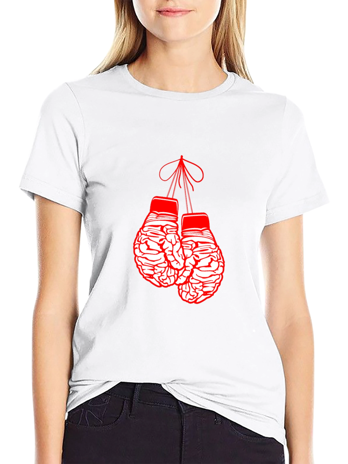 Brain Boxing Gloves Graphic Tee